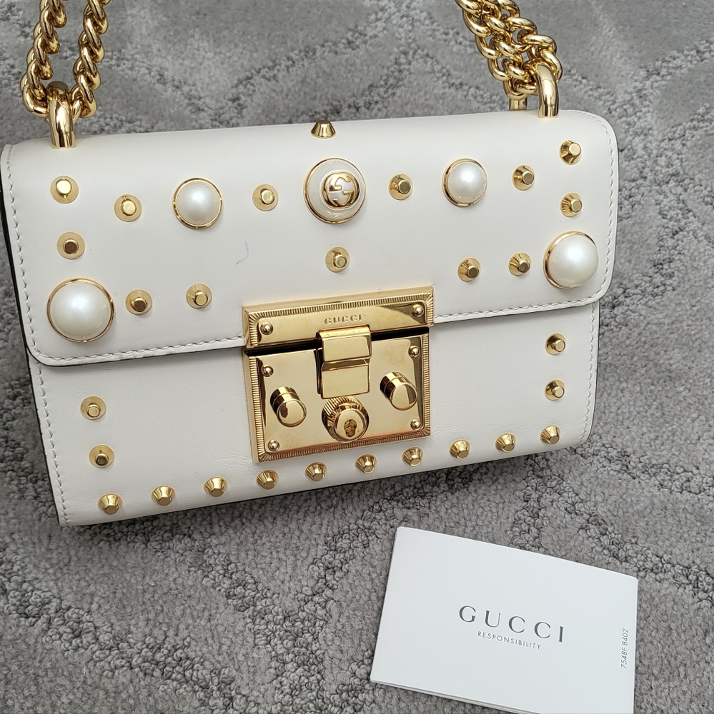*SOLD* Gucci Pearl Padlock Bag
